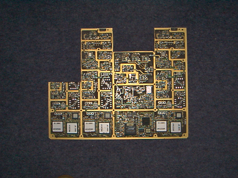 The board cut up into its working sections