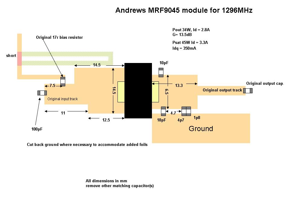 MRF9045 module after rebuilding